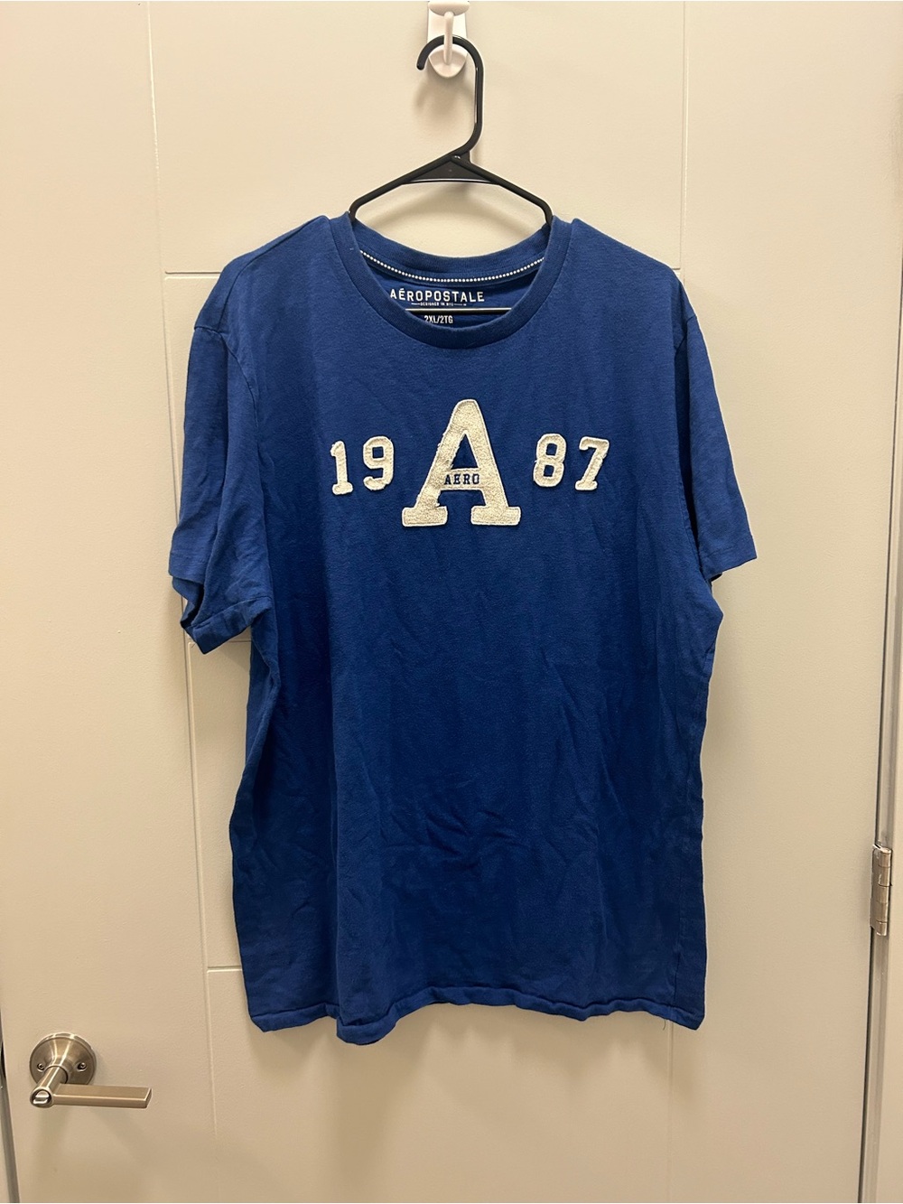 Aeropostale 1987 Logo Graphic T-Shirt Men’s 2XL Short Sleeve Cotton Crew Neck